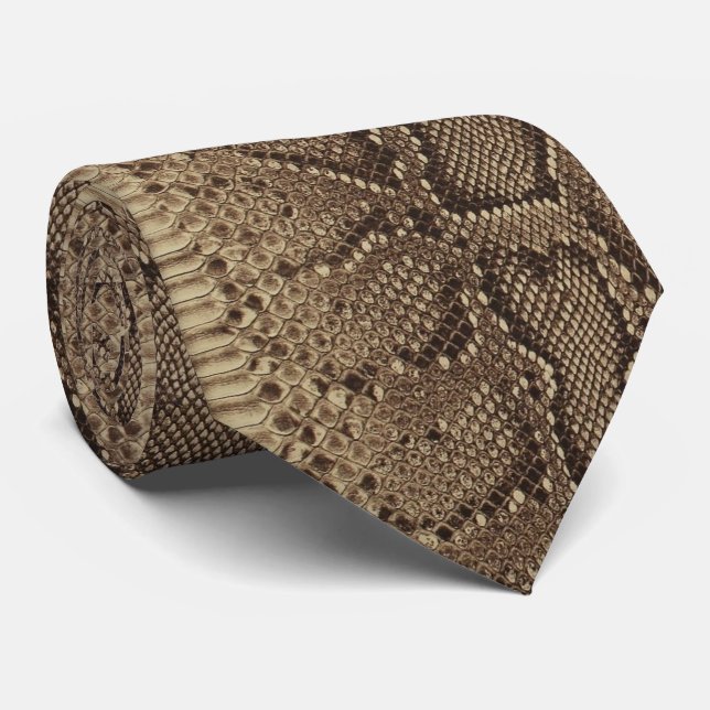 Faux Snakeskin on Tie (Rolled)