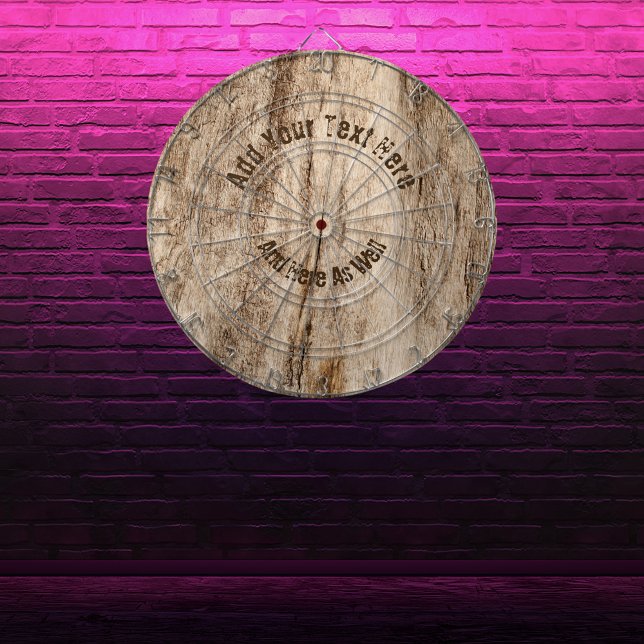 Faux Soft Old Wood•Custom Dartboard (Creator Uploaded)