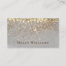 faux sparkle design business card