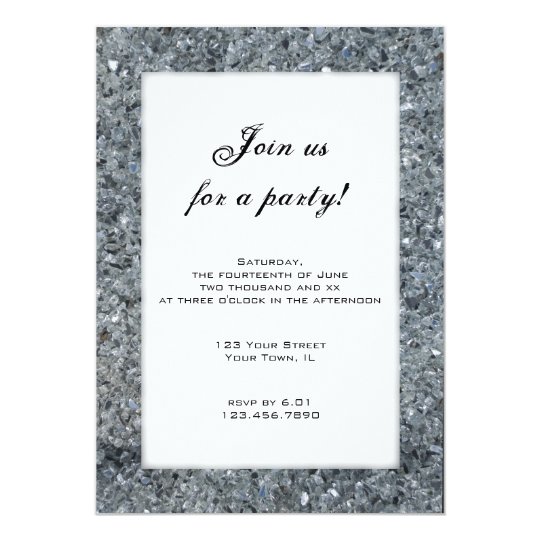 Faux Sparkle Party Invitation