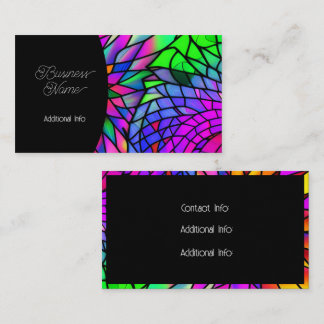 Faux Stained Glass Business Card