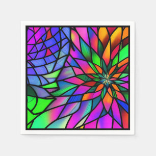 Faux Stained Glass Napkin