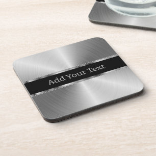 Faux Stainless Steel Look Coaster