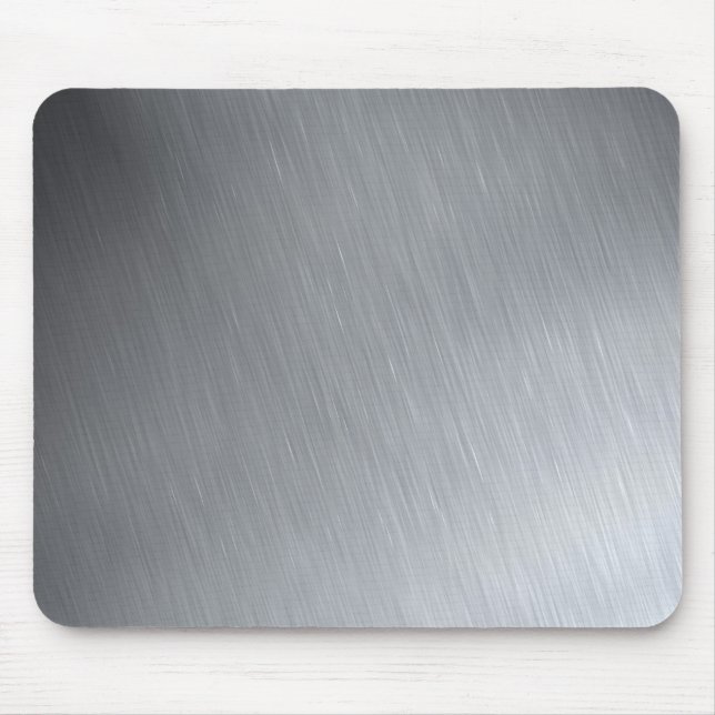 Faux Stainless Steel Mouse Mat (Front)