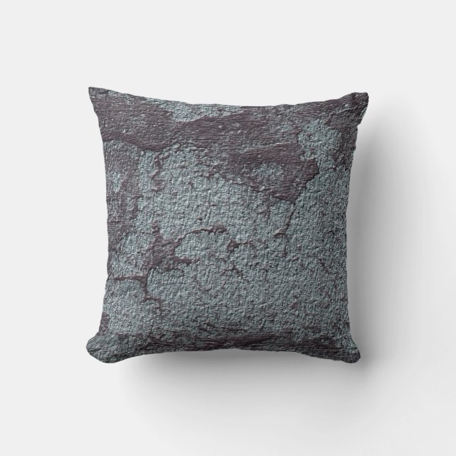 Faux Stone Textured Industrial Style Cushion (Front)