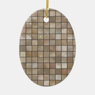 Faux Tan Floor Tile Image Ceramic Tree Decoration