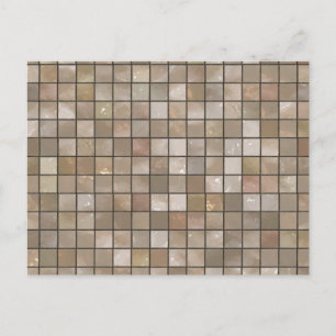 Faux Tan Floor Tile Image Postcard