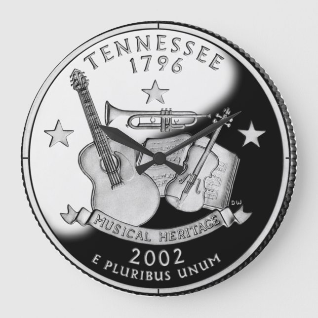 Faux Tennessee State Quarter Clock (Front)
