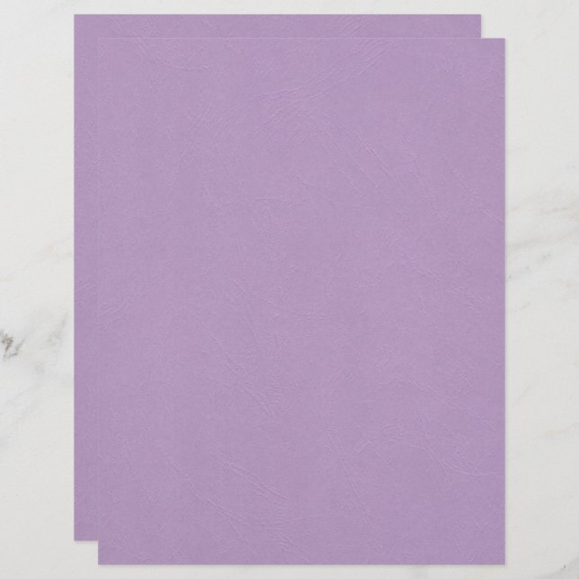 Faux Textured Light Purple Colour Scrapbook Paper (Front/Back)