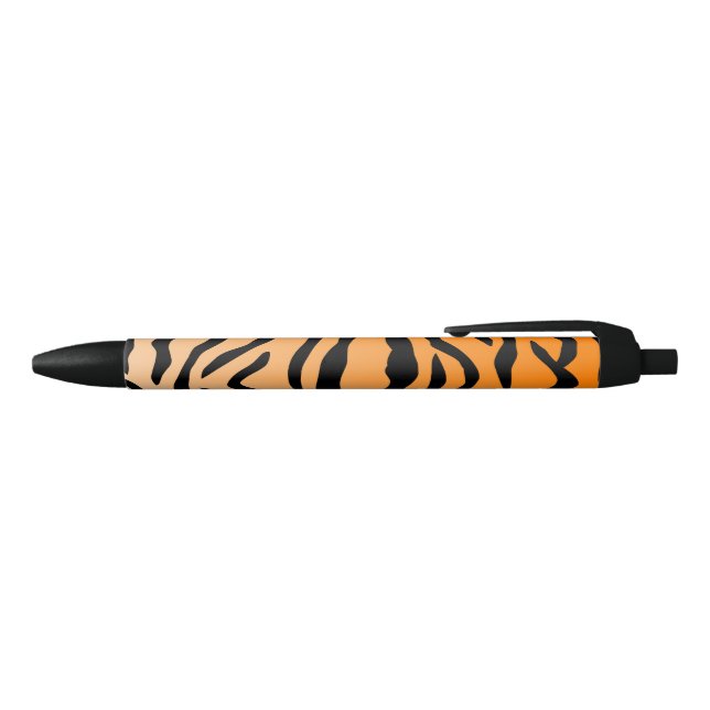 Faux Tiger Print Black Ink Pen (Top)