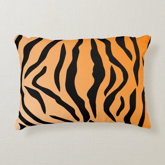 Faux Tiger Print Decorative Cushion (Front)