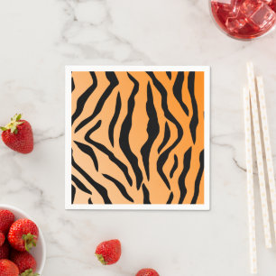 Faux Tiger Print Napkin