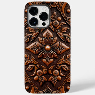 Faux Tooled Leather Design Case-Mate iPhone 14 Pro Max Case