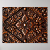 Faux Tooled Leather