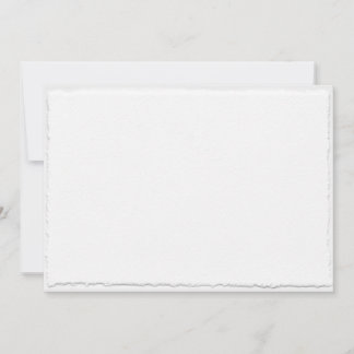 Faux Torn Deckle Edge Wedding Invitation Template