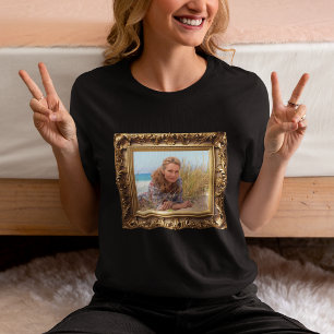 Faux Vintage Gold Framed Photo Tri-Blend Shirt
