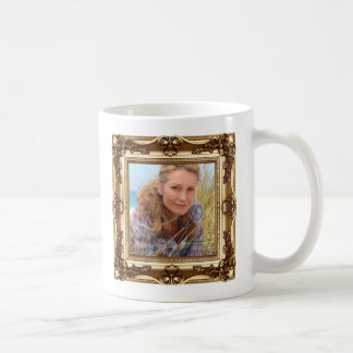 Faux Vintage Gold Framed Photos Coffee Mug