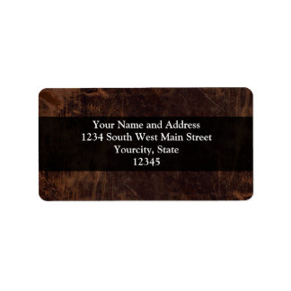 Faux Vintage Leather-Look Label
