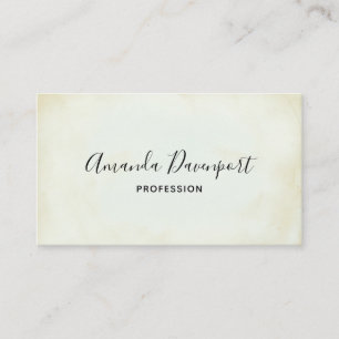 Faux Vintage Parchment Simple Business Card