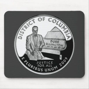 Faux Washington District of Columbia Quarter Mouse Mat
