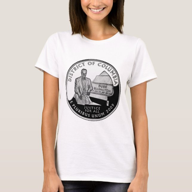 Faux Washington District of Columbia Quarter T-Shirt (Front)