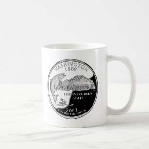 Faux Washington State Quarter Coffee Mug