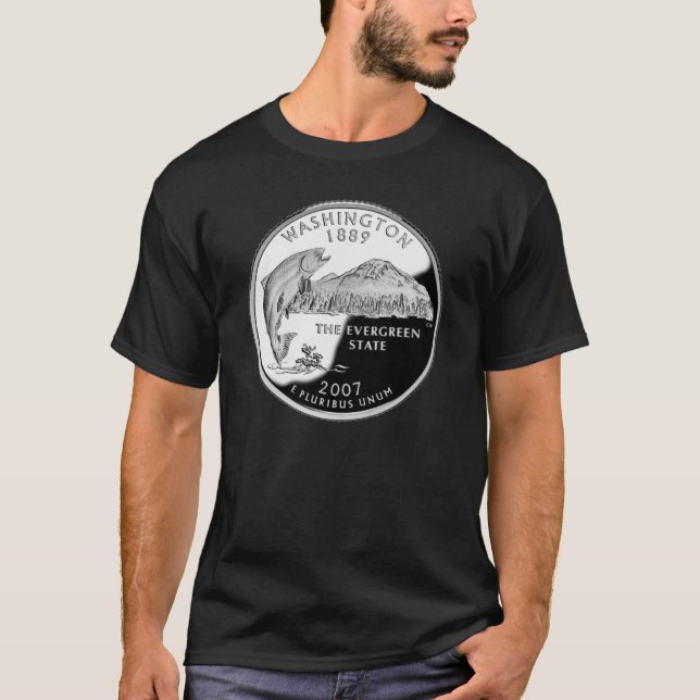 Faux Washington State Quarter T-Shirt (Front)