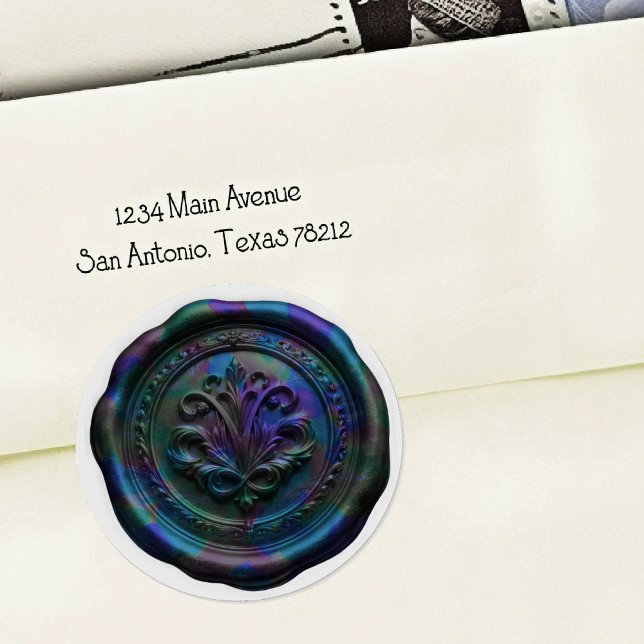 Faux Wax Envelope Seal Style 4 Blue 20 Sticker (Creator Uploaded)