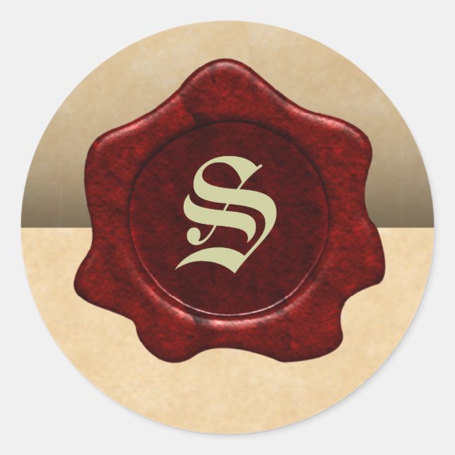 Faux Wax Seal and Parchment Vintage Goth (Front)