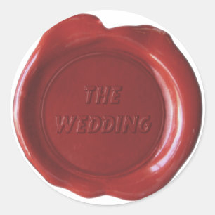 Faux Wax Seal - Blood Red - "the wedding"