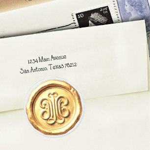 Faux Wax Seal Deep Impression Gold 2