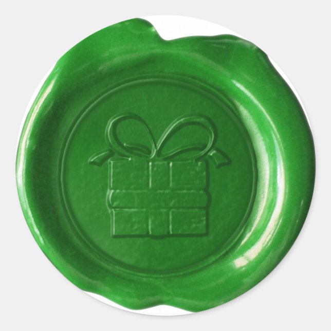 Faux Wax Seal - Green - GIFT (Front)