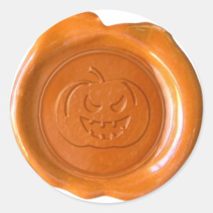 Faux Wax Seal - Orange - JACK-O-LANTERN 01