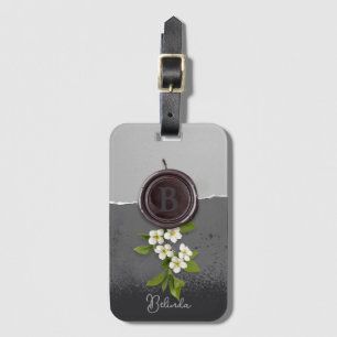 Faux Wax Seal Personilzed Luggage Tag
