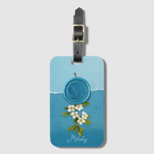 Faux Wax Seal Personilzed Luggage Tag