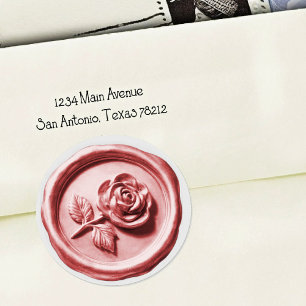 Faux Wax Seal Pink 2 Rose 2 Deep Impression