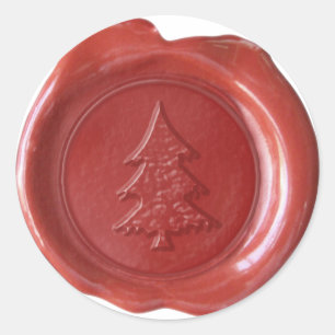 Faux Wax Seal - Red - CHRISTMAS TREE II