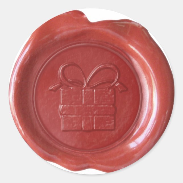 Faux Wax Seal - Red - GIFT (Front)