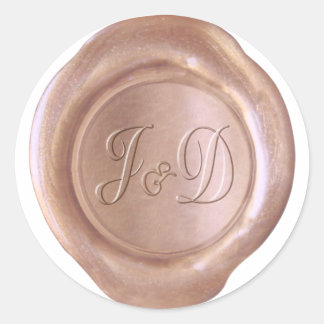 Faux Wax Seal - Rose Gold - J&D Custom