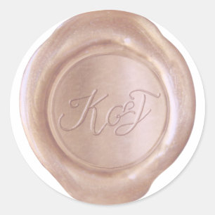 Faux Wax Seal - RoseGold - K&J_Custom
