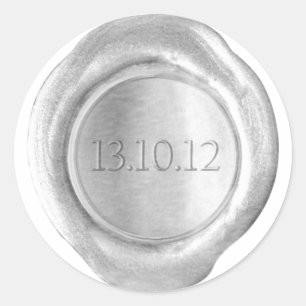 Faux Wax Seals - Silver - Custom - Aila's Date