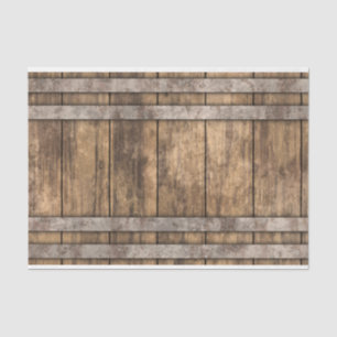 Faux Weathered Wood Boards Decoupage Tissue Paper