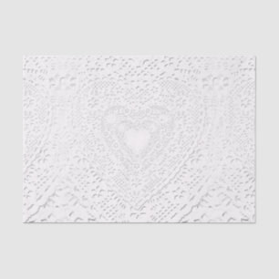 Faux White Lace Fabric Background Tissue Paper