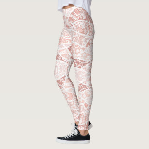 Faux White Lace Fishnet Leggings Elegant
