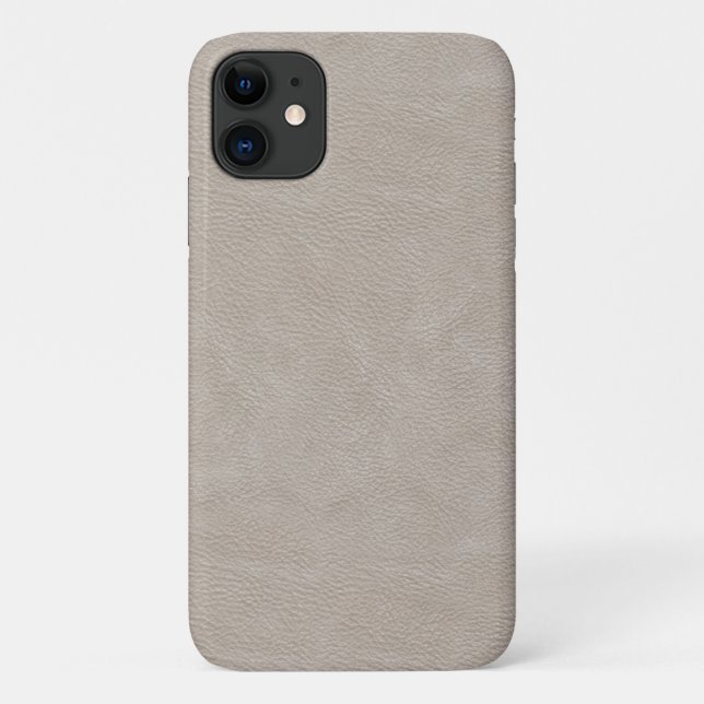 Faux White Leather Barely There™ iPhone 4 Case (Back)
