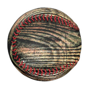 Faux Wood Baseball