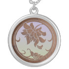 Faux Wood Floral Medallion