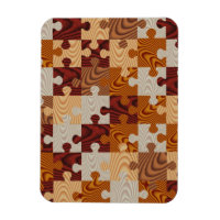 Faux wood jigsaw puzzle