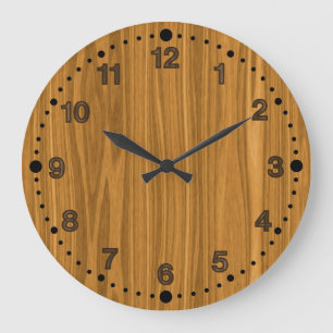 Faux Wood Look Clock for Woodturners Wood Workers