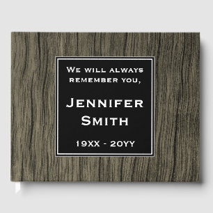 Faux Wood Look, Mournful Sympathies Guestbook